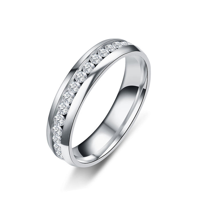 Single Row Stainless Steel Ring With Inner – Holiday Gift Ideas — 1