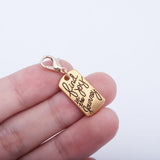 Lobster Clasp Gold English Word Alloy Pendant – Jewelry Gift Ideas — 8