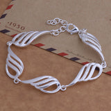 Silver Jewelry Korean Feather Earrings Bracelet – Jewelry Gift Ideas — 4