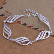 Silver Jewelry Korean Feather Earrings Bracelet – Jewelry Gift Ideas — 4