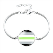 Rainbow Strip Time Gem Bracelet Alloy Bracelet – Jewelry Gift Ideas — 7