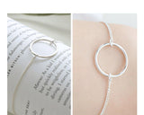 925 Sterling Silver Geometric Circle Bracelet – Jewelry Gift Ideas — 9