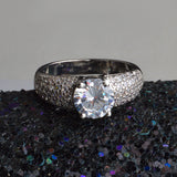 Zircon Copper Four-Claw Diamond Ring Lady – Useful Gifts — 6