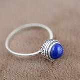 S925 silver lapis lazuli silver ring – Surprise Gifts — 1