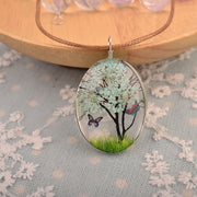 Long Sweater Chain Handmade Real Flower Necklace – Jewelry Gift Ideas — 9