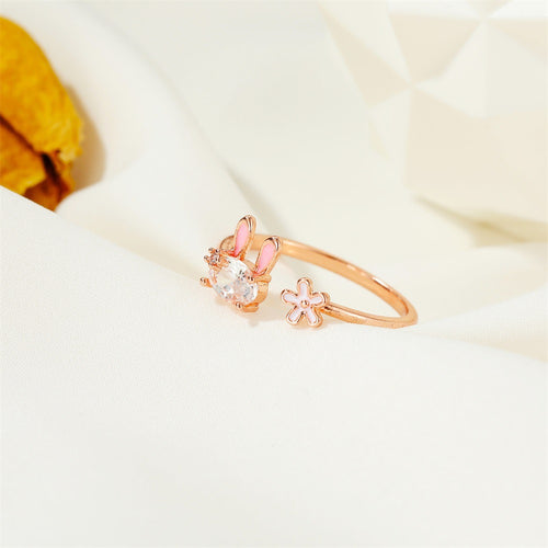 Beautiful Girl Heart Flower Index Finger Ring – Jewelry Gift Ideas — 2