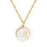 Fashion 12 Constellations White Shell Pendant – Jewelry Gift Ideas — 16