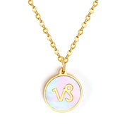 Fashion 12 Constellations White Shell Pendant – Jewelry Gift Ideas — 16