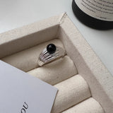 Maillard Style Vintage Amber Natural Stone Ring – Stylish Gifts — 15