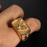 Vintage Stainless Steel Accessories, Eagle Ring – Stylish Gifts — 6