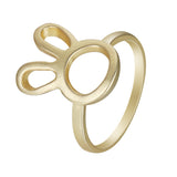 Alloy Hollow Cute Rabbit Animal Food Ring Ring – Gifts for Pet Lovers — 2