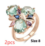 Fashion Creative Alloy Diamond-studded Ring Earrings – Stylish Gifts — 12