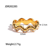 18K Electroplated Titanium Steel Ring – Useful Gifts — 3