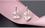 Triangle Black Small Stud Earrings – Gift Ideas — 2