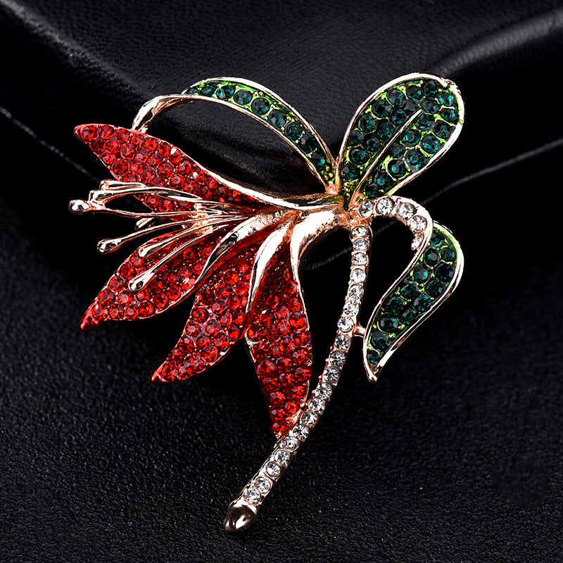Daffodil Full Diamond Brooch, High-end Brooch – Stylish Gifts — 1