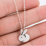 Little Rabbit Necklace Drawstring Pendant Short – Jewelry Gift Ideas — 2