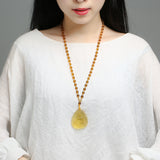 Kaiguang Topaz Gold God Of Wealth Pendant – Jewelry Gift Ideas — 2