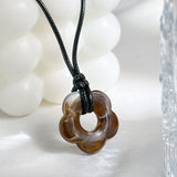 Wax Thread Adjustable Simple Flower Necklace – Jewelry Gift Ideas — 2
