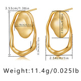 Irregular Fold Design Sense Earrings – Special Occasion Gifts — 8