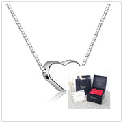 Delicate small heart shape short necklace – Jewelry Gift Ideas — 8