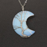 Natural Crystal Moon Pendant – Jewelry Gift Ideas — 10