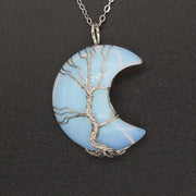 Natural Crystal Moon Pendant – Jewelry Gift Ideas — 10