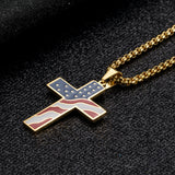 Flag Cross Necklace – Jewelry Gift Ideas — 1