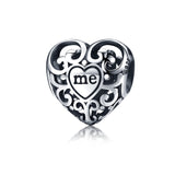 Heart-shaped Combination Silver Beads – Everyday Gifts — 10