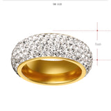 Five-row diamond ring with diamonds in titanium – Meaningful Gifts — 3