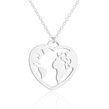 Necklace Love World Ladies Stainless Steel – Jewelry Gift Ideas — 6