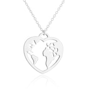 Necklace Love World Ladies Stainless Steel – Jewelry Gift Ideas — 6