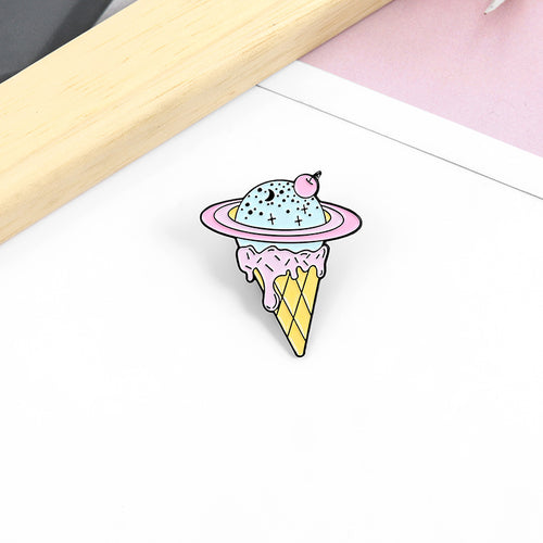 Creative Personality Ice Cream Cone Alloy Brooch – Jewelry Gift Ideas — 2