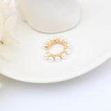 Alloy Geometric C Pearl Earrings – Small Gift Ideas — 6