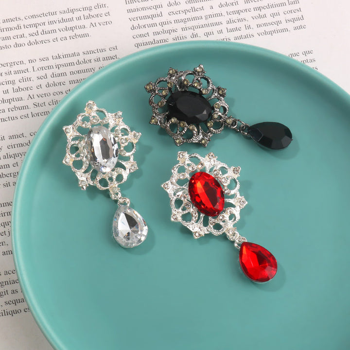 Fashion Retro Wild Drop Glass Drill Brooch – Stylish Gifts — 1