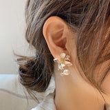 Female Asymmetric Delicate Flower Earrings – Gifts for Her — 4