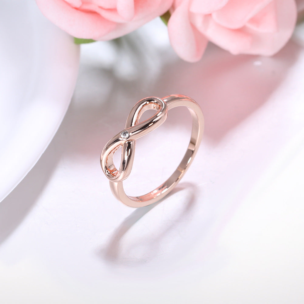 European and American Micro-Inlaid Zircon Infinity – Birthday Gifts — 1