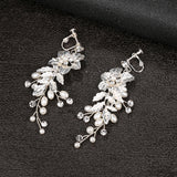 Bridal Earrings Flower Beads Without Piercing – Useful Gifts — 4