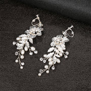 Bridal Earrings Flower Beads Without Piercing – Useful Gifts — 4