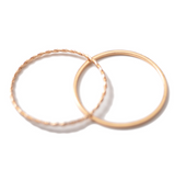 Metal Electroplated Twist Geometric 2-piece Ring Set – Surprise Gifts — 4