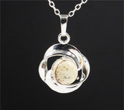 Natural Crystal Small Flower Pendant Necklace – Jewelry Gift Ideas — 14