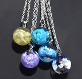 Moon resin pendant clavicle necklace – Jewelry Gift Ideas — 4