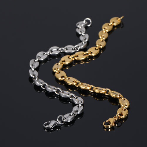 Coffee Beans Link Chain Bracelet – Jewelry Gift Ideas — 1