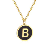 Golden English alphabet pendant – Jewelry Gift Ideas — 11