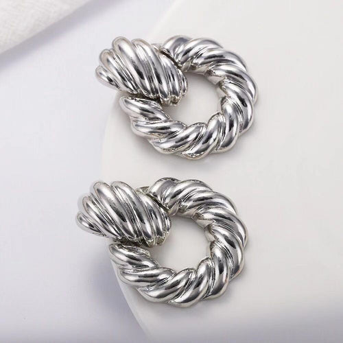Alloy twist earrings – Small Gift Ideas — 2