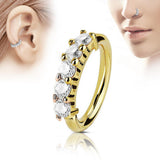 Single Row Zircon Nose Ring Earrings Versatile – Meaningful Gifts — 2