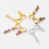 S925 Sterling Silver English Letters Ear Ring – Useful Gifts — 7