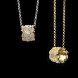 Silver Gilded Fine Brushed Zircon Necklace – Jewelry Gift Ideas — 1
