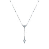 S925 Silver Round Diamond Y-shaped Chain – Jewelry Gift Ideas — 2