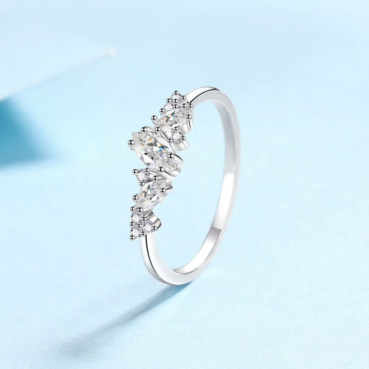 Women's 925 Sterling Silver Moissanite Ring – Gifts for Her — 1