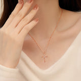 Silver Vintage Cross Necklace For Women – Jewelry Gift Ideas — 4